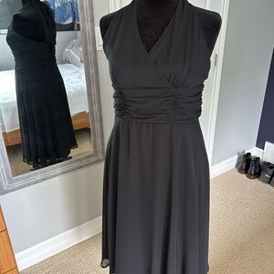 Elegant Black Halter Dress